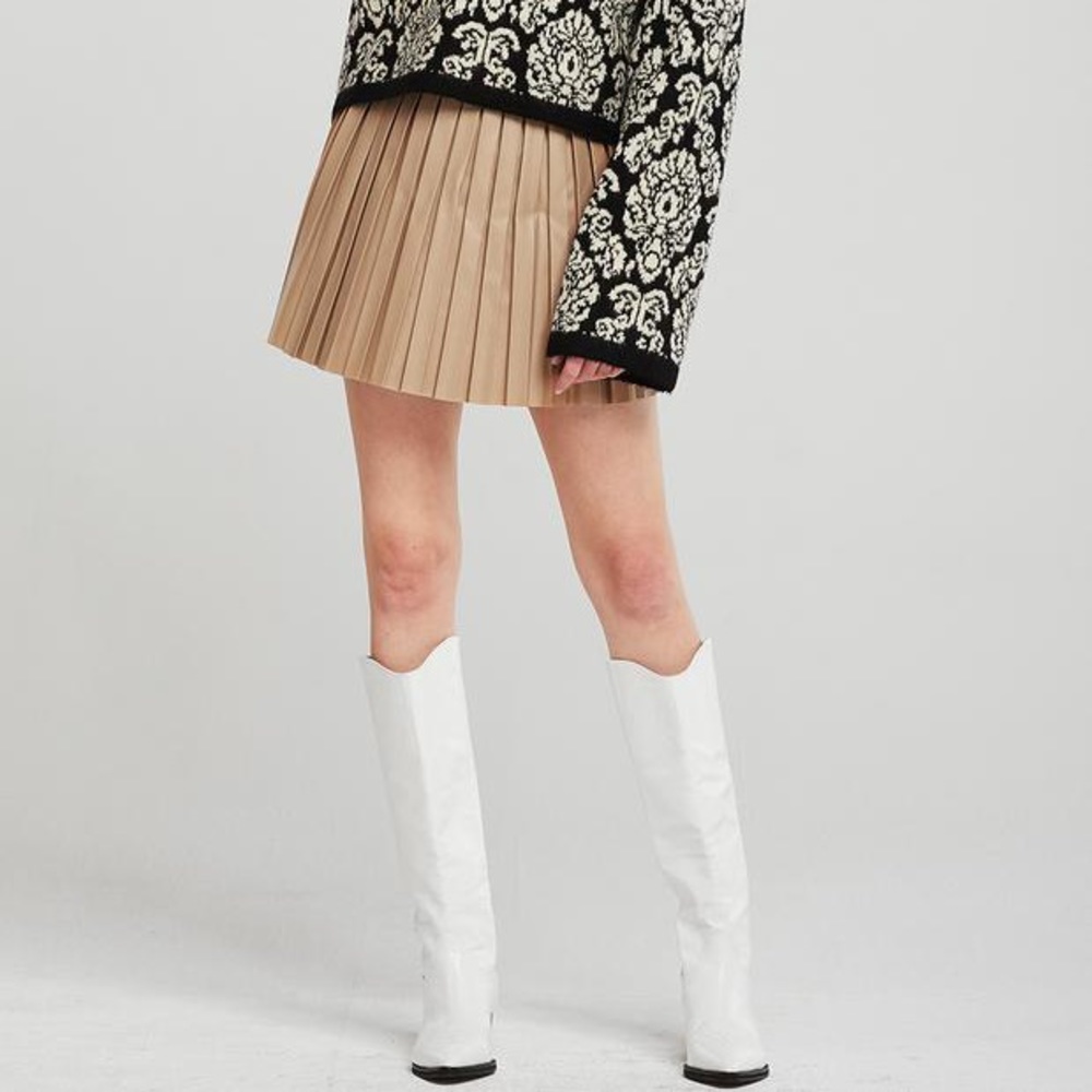 White Knee High Boots